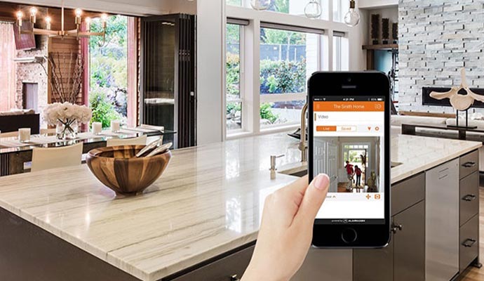 home security monitoring with smartphone